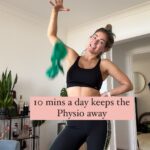 Cici Coleman Instagram - @kingcrowney 🎵 helping me through my physio 🔥 If you’ve got knee stuff going on, don’t ignore it-it just gets worse. Get help, get it sorted. My physio prescribed Hot Pilates. I was like mate, that’s my forte 🥳 10 mins of this each day has made big changes