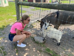 Cindy Busby Instagram - Animals bring me so much peace 🥰🙏✨ 
#farmlife #donkeylove #goatlife #love