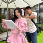 Cindy Diễm Mii Instagram - Quày quay quay quay 🎬🎬 Đợi xem phim mới nha cả nhà ơii 🤗🫶🏻 #HANI #NGHENOITIENG
