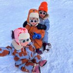 Cindy Poumeyrol Instagram - Une semaine au ski qui s’achève. Des souvenirs plein la tête. @belambra_clubs les Crêtes Publicité
