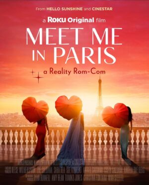 Cisely Saldaña Instagram - Your first look at the poster for #MeetMeInParis is here! Three real women step into the spotlight as the stars of their own romantic comedy in the first-ever reality rom-com from @hellosunshine and @cinestar. Stream free on February 10 only @therokuchannel 
💕Love like in the movies💕