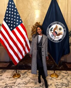 Clémence Botino Instagram - Made it to the @usembassyfrance (again) 😍🇺🇸