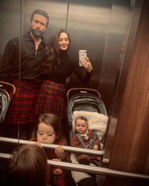 Claire Cooper Instagram - 8 years @scandalous_13 Happy Anniversary…. We are now  four & so much richer for it… love you in this lifetime &  every ❤️ #anniversary @nye @fairmontstandrews