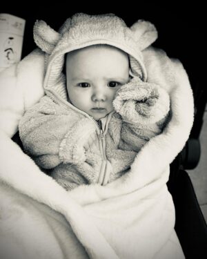 Claire Cooper Instagram - 3 Whole Months of loving Miss Fiáin Luna - our determined little dust bunny 🤍 

@scandalous_13 #3monthsold #babygirl
