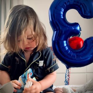 Claire Cooper Instagram - THREE 🌊🩵

We waited life time after life time for you …  A whole new level of LOVE has been unraveled… it hurts & expands so effortlessly in ways I never knew possible …thank you baby boy for choosing us x

#happybirthday #threetoday #thirdbirthday