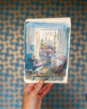 Claire Keane Instagram - Le farniente à Paris dans l’appartement charmant de @camille.froidevauxmetterie et @lespetitsmales_lefilm

.
.
#watercolorsketch
#watercolorsketching
#watercolorpainting
#watercolorartwork #watercolorjournal
#watercolorandink #onesketchaday
#sketchoftheday
#drawingfromobservation
#observationaldrawing
#drawingfromlife #lifedrawing
#draweveryday #sketch #sketchbook
#illustratorsofinstagram 
#illustratorsoninstagram
#drawingfromobservation
#drawyourday #coloryourday
#illustratedjournal #sketchjournal
#lineandwash #penandwatercolor 
#sacrecoeur #parisfrance #farniente #illustrator #illustration #animationart #visualdevelopmentartist