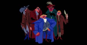 Claire Keane Instagram - Sooooo much fun exploring colors and designs for background characters for #pussinbootsthelastwish. For more fun background characters (and so much more) check out  @jesusalonsoiglesias ‘s grid

.
.
#backgroundcharacter #costumedesign #animationcostume #costumedesigns #costume #animation #visualdevelopment #visualdevelopmentartist #visdevart #visualdevelopmentart #conceptart #conceptartist #conceptdesign #dressdesign #illustrationartists  #illustration #characterdesigner #characterdesign #illustrators #animationart #drawing #sketch #colorsketch #colordrawings #digitalpainting #painting #photoshoppainting #filmdesign #filmart
