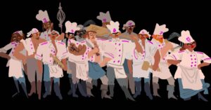Claire Keane Instagram - Sooooo much fun exploring colors and designs for background characters for #pussinbootsthelastwish. For more fun background characters (and so much more) check out  @jesusalonsoiglesias ‘s grid

.
.
#backgroundcharacter #costumedesign #animationcostume #costumedesigns #costume #animation #visualdevelopment #visualdevelopmentartist #visdevart #visualdevelopmentart #conceptart #conceptartist #conceptdesign #dressdesign #illustrationartists  #illustration #characterdesigner #characterdesign #illustrators #animationart #drawing #sketch #colorsketch #colordrawings #digitalpainting #painting #photoshoppainting #filmdesign #filmart