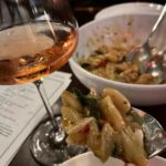Claire Coffee Instagram – Best bite of ‘23 so far @cisiamonyc!! Crab cavatelli across the table from @christhile doesn’t get better than that.
