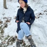 Claire Coffee Instagram - Built a snow couch, what did you do today?