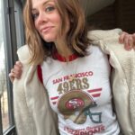 Claire Coffee Instagram - Fair-weather fan since 1980 baby!! LET’S GO!! @49ers #FTTB