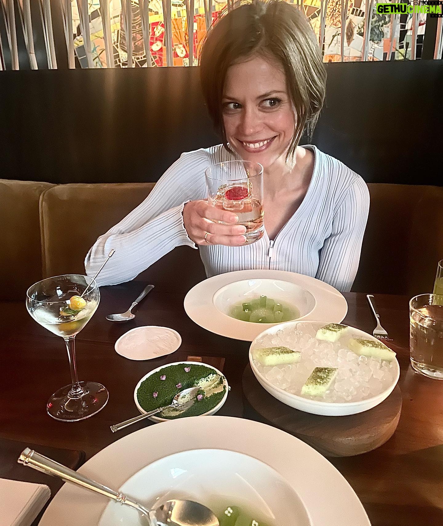 Claire Coffee - 7.7K Likes - A love affair in 3 parts:
1. Skepticism
2. Surprise
3. Here are keys and a toothbrush, Cherry Blossom Cocktail @elevenmadisonpark, I am yours forever!