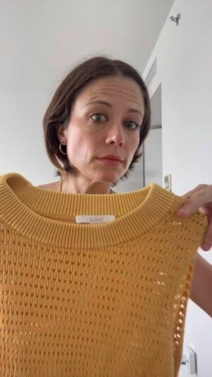 Claire Coffee Instagram - #GRWM TO FIGHT TO SAVE MY JOB AND ABOLISH CORPORATE GREED, OK?? @sagaftra @wgastrikeunite @wgaeast #unionstrong 
top: @cosstores 
pants: Need Supply (RIP)
hair tie: @goodyhair 
props: @target 
music supervisor: Calvin Thile