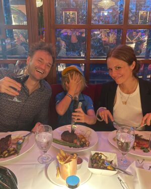Claire Coffee Instagram - We love @jeffrubyslouisville !! And one of us inexplicably loves the @chargers but that’s a story for another day. #steakation #MNF @christhile