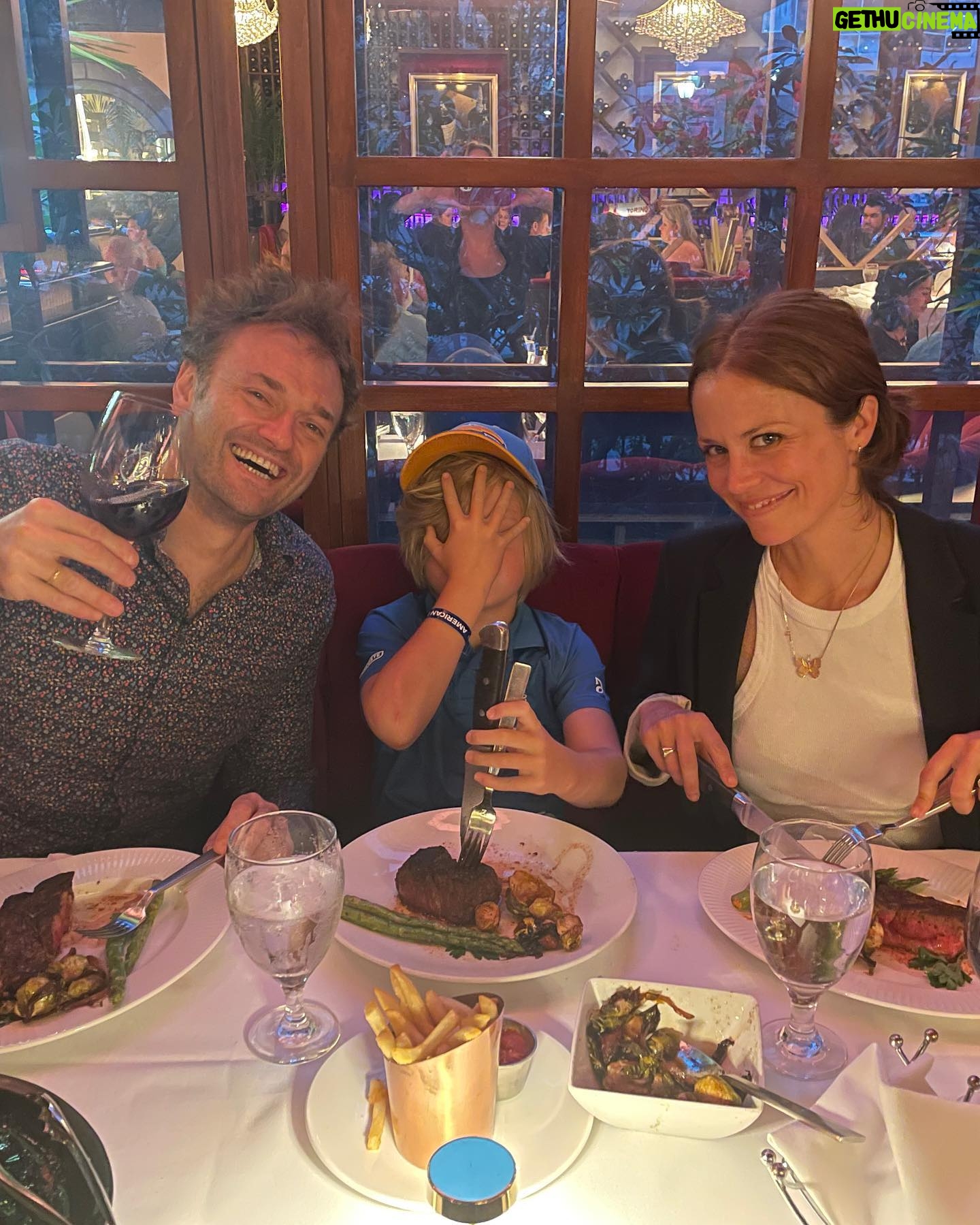 Claire Coffee - 4.2K Likes - We love @jeffrubyslouisville !! And one of us inexplicably loves the @chargers but that’s a story for another day. #steakation #MNF @christhile