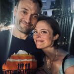 Claire Coffee Instagram – These are the faces of two people let loose in their pre-child neighborhood for memories™️ while their (I swear much beloved child) is at CAMP!!