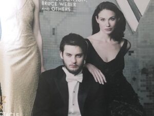 Claire Forlani Instagram - #VanityFairCover photographed by #AnnieLeibovitz All I remember was Toby saying he already knew me and Cate having a whirlwind of energy while I read The NY Times 🖤. Just realized how crap my framing is Sorry!