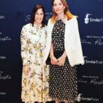 Claire Forlani Instagram - @smiletrain had its first in-person fundraiser since Covid at the @nationalportraitgallery .I joined Susie Schaefer the Global CEO & President of Smile Train. An incredible woman introduced to me by the tireless charity man himself @toddkrim . Smile Train is the world’s largest cleft -focused charity. Over the past 20 years, they have transformed the lives of more than 1.5 million cleft-affected children across 70 countries through surgery and comprehensive cleft care. Their commitment and outreach awe inspiring. 🖤🖤🖤@smiletrain @smiletrainuk @sschaeferst @toddkrim