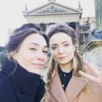 Claire Forlani Instagram – #Roma #work #Domina with the lovely of lovelies @christinebottomley2018  suns out but it’s still cold and neither of us have a cold so we’re still working 😄🌞💕
