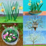 Claire Forlani Instagram - #DavidHockney Paintings and thoughts From him to us 🧡🧡🧡🧡. “We have lost touch with nature rather foolishly as we are a part of it, not outside it. This will in time be over and then what? What have we learned? I am 83 years old, I will die. The cause of death is birth. ‘The only real things in life are food and love in that order, just like our little dog Ruby. I really believe this and the source of art is love. ‘I love life.’