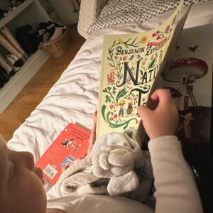 Clara Paget Instagram - Up in the Book Club 📖 🐛 🧸🌙 🦦📚#getLit