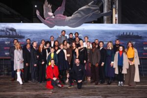 Clara Rosager Instagram - Thank you for everyone who came and made this night so incredible. Thank you to the amazing cast and crew. Thank you to the two amazing show runners writer and director of this show @baranboodar @jantjefriese 
I love you all! ❤️ @netflix1899 is out world wide November 17th on Netflix. 

Jewelry by amazing @julienielsdotterjewellery 
Dress rented by cool sustainable @rentage_