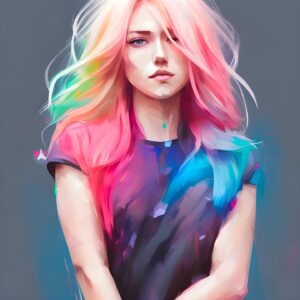 Clare Grant Instagram - I did it. And now I want rainbow hair.