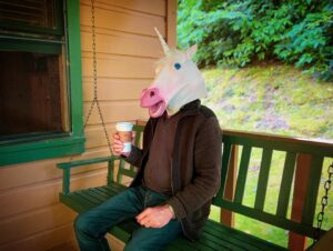 Clare Grant Instagram - Happy Father’s Day to this guy who really hated being #OldManUnicorn.