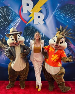 Clare Grant Instagram - I cannot over estimate how much I love this movie. Even if I wasn’t obsessed with Rescue Rangers as a kid I would have left the theater last night thinking this is a perfect movie. I can’t believe everything that they got away with. Probably going to watch it 1000 times. Thank you @disney so much for this gift!!