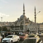 Clare Waight Keller Instagram - Post Tokyo - a quiet trip away to beautiful Istanbul 🩵 some of the things I loved from a couple of weeks ago 1. Best way to see the city - A quick snapshot from the tram that runs over the Bosphorus 2. Hidden in a tiny alleyway stunning blue tiled Mosque 3. Unexpected lushness of tiles and rich carpet 4. Rooftops 5. Marbled courtyards 6. Incredible ancient underground waterways at the Basilica 7/8/9. Harem dream 10. The cat’s eye