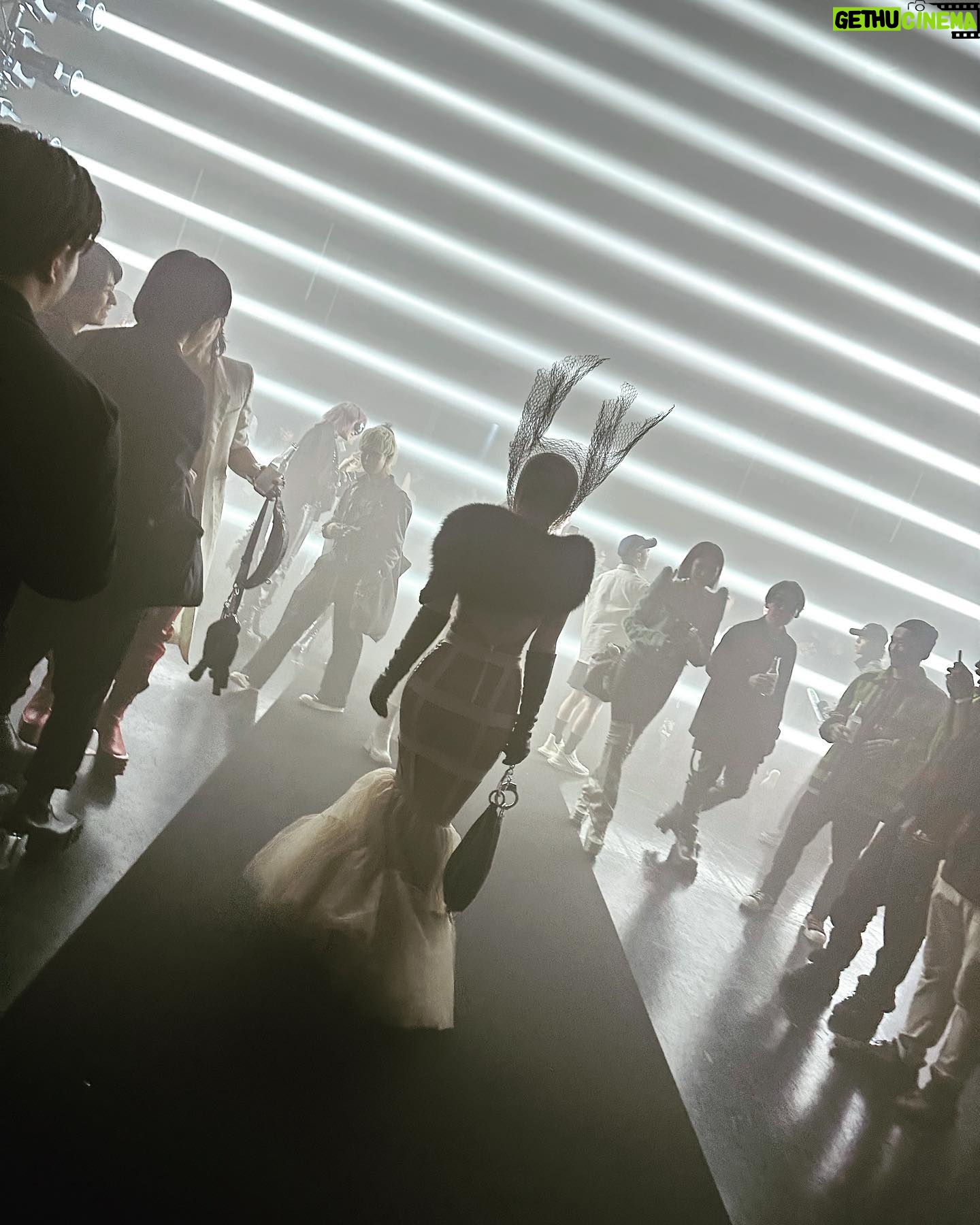 Clare Waight Keller - 2.7K Likes - I had to save a whole post for the best night in Tokyo and the best rave Iβve been to in yearsβ¦β¦.thank you π€ @rickowensonline that was epic
1. Michele Lamy and I talking about her projects,Tokyo, travel and our kids outside Rickβs store at the Nezu museum
Michele in Rick Owens palette donut and boots me in Rick Owens menβs bomber and CWK Givenchy zip dress
2. The Rave entrance in the docklands of Tokyo
3.-9. The crowd - from my viewpoint as a designer -was probably the best i have seen at a fashion event in a very long time. Not only was it incredibly inspiring to see so many devoted fans of Ricks work but it was also that they were true fans, the dedication to their look, the hair (matching grey hair with a grey jacket, punk spikes, acid yellow mullets) the attitude and extraordinary attention to creative personal style that was constantly inspiring and something to be truly admired. These are people who love fashion, love individually, love Rick.
The diversity at this rave was off the charts, every walk of life, people from all corners of the globe even war torn countries, every gender or non gender, people in wheelchairs, inclusivity everywhere.
No judgment.
Just soo good π€π€
10. One epic night out -
I think my face says it all.
Thank you π€π€ @rickowensonline
@rickowensstoretokyo #rickowens #michelelamy #rave #punks #tokyo #bestnightout