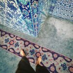 Clare Waight Keller Instagram - Post Tokyo - a quiet trip away to beautiful Istanbul 🩵 some of the things I loved from a couple of weeks ago 1. Best way to see the city - A quick snapshot from the tram that runs over the Bosphorus 2. Hidden in a tiny alleyway stunning blue tiled Mosque 3. Unexpected lushness of tiles and rich carpet 4. Rooftops 5. Marbled courtyards 6. Incredible ancient underground waterways at the Basilica 7/8/9. Harem dream 10. The cat’s eye