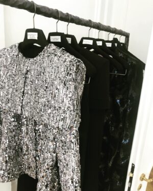 Clare Waight Keller Instagram - The next couture chapter was Caraman - I named this collection after the 19th century townhouse originally built for the Duke of Caraman. This beautiful building became the Haute Couture atelier and salon of Hubert de Givenchy, where it still remains today on Avenue George V. 
I think for many people this was one of those shows that really resonated deeply with the story of Givenchy. 
It was a moment that really struck a very emotional chord with the audience and my team backstage, particularly as it was so soon after both the Royal Wedding and Hubert’s death. 
I had always personally felt that the Givenchy archives were a mystery, rarely seen in public exhibitions nor books despite his extraordinary contributions to fashion in film and the history of fashion in celebrity culture. 
I felt a profound connection to his craft as I searched through his legacy to honour his life through this show. I wanted to capture the essence of his work and vision of women through my own lens. 
In the images here - the looks hanging in the Couture salon, the show venue in the Musée de Archives garden in the heart of the Marais on a stunning summer evening, rehearsals in the afternoon before the show with the production team still finishing the set up, whilst I’m listening to the music to set the pace of the models. 

#hautecouture #paris #fashion #style #audreyhepburn #givenchy