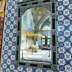 Clare Waight Keller Instagram - Post Tokyo - a quiet trip away to beautiful Istanbul 🩵 some of the things I loved from a couple of weeks ago 1. Best way to see the city - A quick snapshot from the tram that runs over the Bosphorus 2. Hidden in a tiny alleyway stunning blue tiled Mosque 3. Unexpected lushness of tiles and rich carpet 4. Rooftops 5. Marbled courtyards 6. Incredible ancient underground waterways at the Basilica 7/8/9. Harem dream 10. The cat’s eye