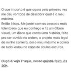 Clarice Falcão Instagram - ✨TRUQUE✨ quinta feira às 20h
