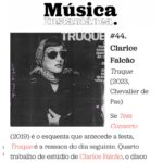Clarice Falcão Instagram – fiz um atrasado carrossel com algumas listas que citaram o Truque como um dos melhores discos de 2023, pois muitos dirão que fazem música pelo amor mas eu faço para tirar onda

obrigada por lembrarem de mim e principalmente proporcionarem essa oportunidade de me exibir na internet. 

recado a quem quer ouvir essa belezinha ao vivo:  a turnê estreia dia 01/03 na Casa Natura em SP ultimos ingressos ainda a venda no LiNK dA biO

ps. nunca é demais agradecer ao meu parceiro @looksdepaiva pois ele é pfto