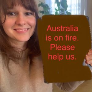 Claudia O'Doherty Instagram - If you have any spare money, click the link in my bio to donate to the Rural Fire Service. The Australian government is not funding them properly, so donations are very helpful and needed. @celestebarber is raising money from her page, which may be easier for international people to donate to. @wireswildliferescue are helping the animals we have left. If you are able to donate, thank you very much!