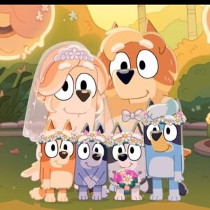 Claudia O'Doherty Instagram - I feel so lucky to be part of Bluey, it’s an incredible show. In real life, my sister just got engaged and asked our four year old niece to be the flower girl. She was very scared because she thought that she would have to leave her family and join my sister’s. Having this episode of Bluey to demonstrate that being a flower girl does not include this horrifying transfer has been very helpful.