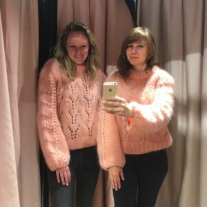 Claudia O'Doherty Instagram - Happy birthday to my sister @lucy_odoherty. You don’t need a fringe and statement knits don’t overwhelm you. Congrats!