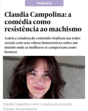 Claudia Campolina Instagram - Entrevista que deu para o Meio & Mensagem ❤️