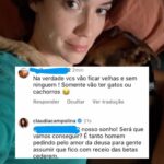 Claudia Campolina Instagram - Vocês vão ser a velha dos cachorros ou dos gatos? 😍