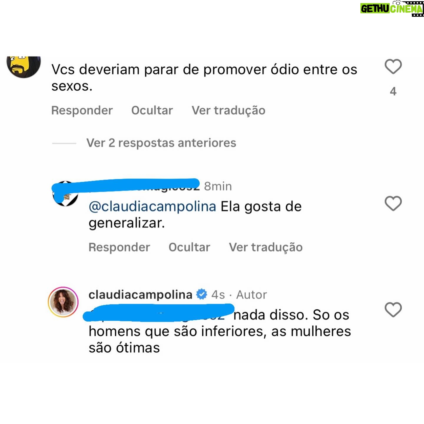 Claudia Campolina Instagram - Nós somos FEMISTAS