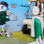 Claudia Kim Instagram - TAG meets Malbon golf 💚🤍💚 말본 버킷이 깜빡 깜빡 움직이는 골프 앱 기능이 있는 시계. 골프 시계 없이 버텼는데 얜 가져야겠다! #ad @tagheuer #TAGHeuerXMalbon #태그호이어 #말본골프 #connectedcaliberE4golfedition