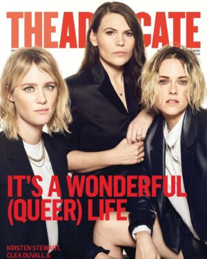 Clea DuVall Instagram - This photo completely captures the feeling I get when I am around these two brilliant women. Thanks to @theadvocatemag and @tracyegilchrist for supporting @happiestseason! @hulu 
🎄❤️🎄
Photos by: @aspictures