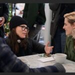 Clea DuVall Instagram – This was the first scene we shot. These two were perfect from the very start. 🎄❤️🎄
📸: @jojowhilden