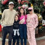 Clea Shearer Instagram – Christmas trip to Disneyland 🎄 We found our brick at the entrance that John and I got in 2005, ate pizza for every meal, and went on every ride possible. Sutton told me all about Groot and the Avengers (still have no clue), Stella *does* love the incredicoaster even though this photo shows otherwise, and John *does* hate the Matterhorn because his legs don’t fit in the bobsled. 🏰🎢🐭