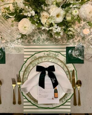 Clea Shearer Instagram - I had a last minute idea to throw a little birthday dinner in our new home, and it turned into such a special night with the best group of friends. Core memory 🍾 

Outfit: @veronicabeard 
Catering: @kristenwinston 
Florals: @the_florista_ 
Menus: @loveandlion 
Rentals: @pleasebeseatedrentals
