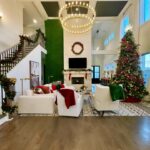 Clea Shearer Instagram – Our rental house has officially decked the halls 🎄 We’re here for the next month (fingers crossed our new house finishes on time), and I couldn’t be happier to live in a Hallmark movie. ♥️☃️🎅🏼🔔💚