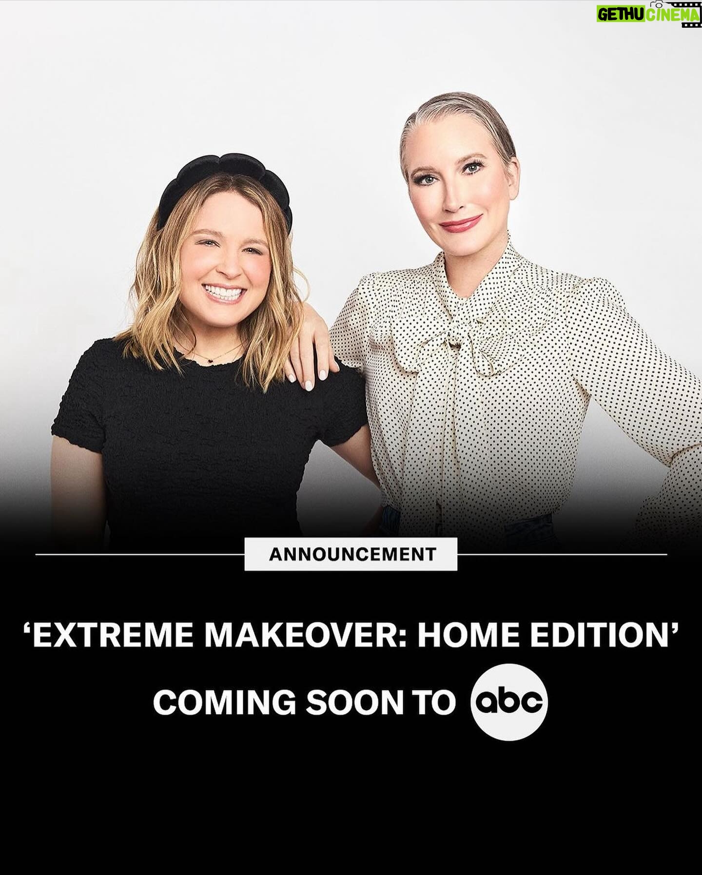 Clea Shearer Instagram - COMING SOON TO ABC ππΌππΌππΌ Extreme Makeover: Home Edition is such an iconic show, and being the new hosts is the honor of a lifetime. Canβt wait to move that bus! π