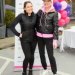 Clea Shearer Instagram - What a special time in Greenwich, CT supporting the @breastcanceralliance 5k! Joanna ran…..I held a sign 😬